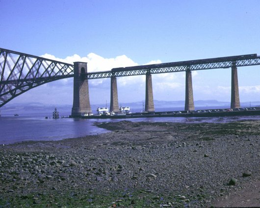 Ferry Forth Bridge and Ferries July 1964. Permission to use this image was kindly given by Nick Shell more of his images can be viewed at his web site...